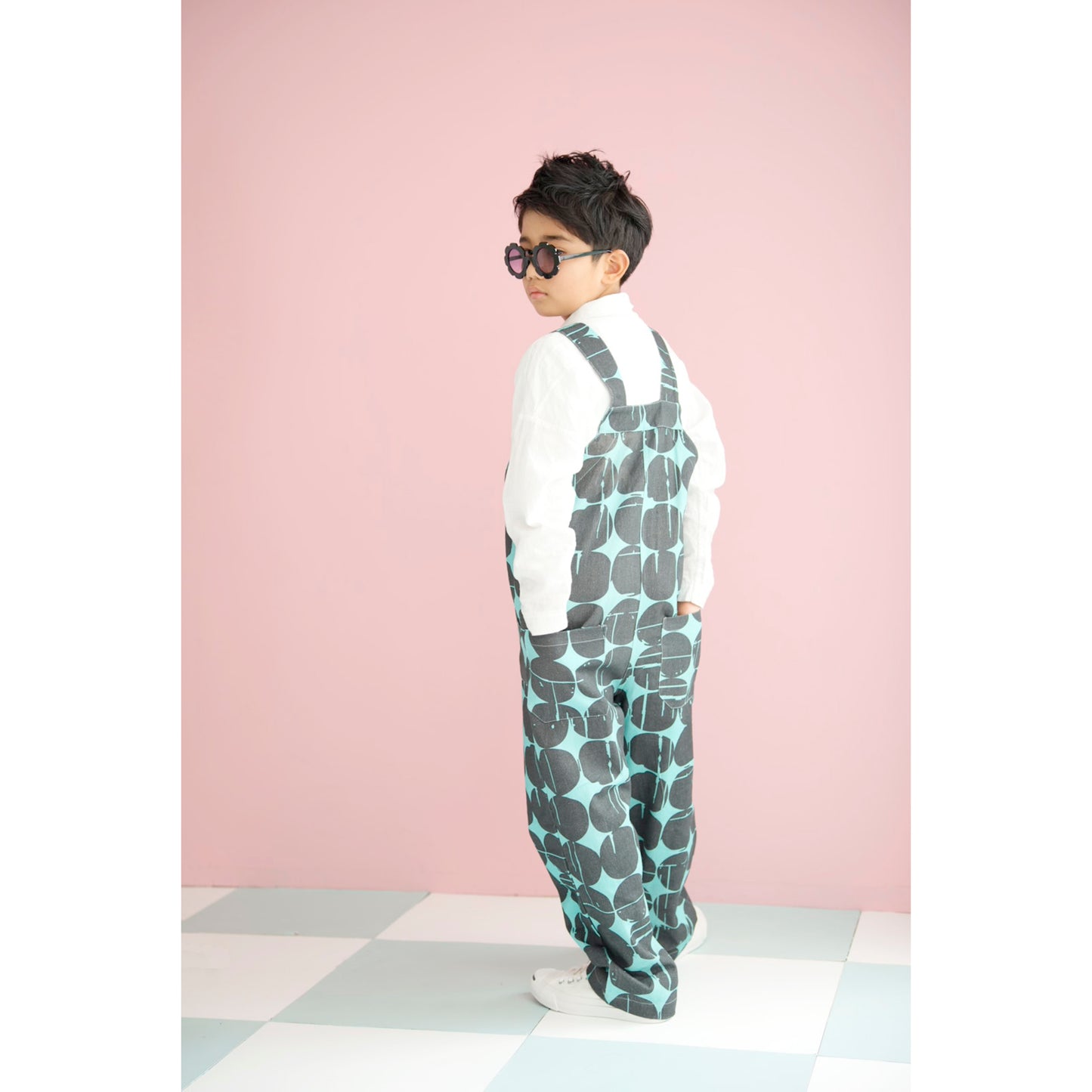 ヒビワレBig Dots サロペット